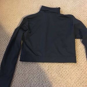 Long Sleeve Black Cheer Crop!